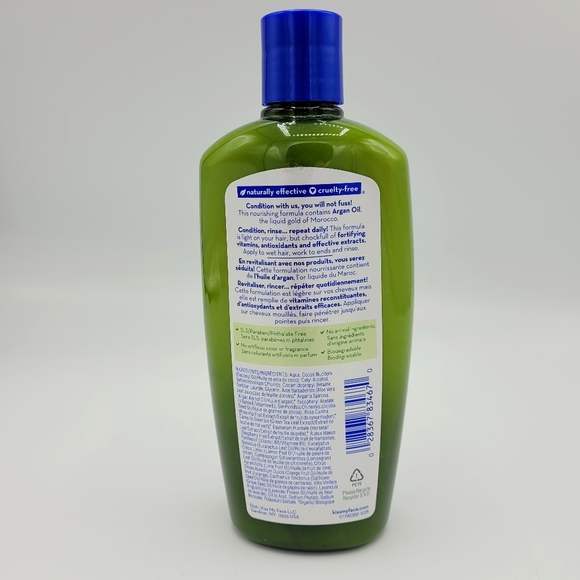 Kiss My Face 11 oz Whenever Conditioner All Hair Types Green Tea & Lime W/ Argan - Picture 2 of 3